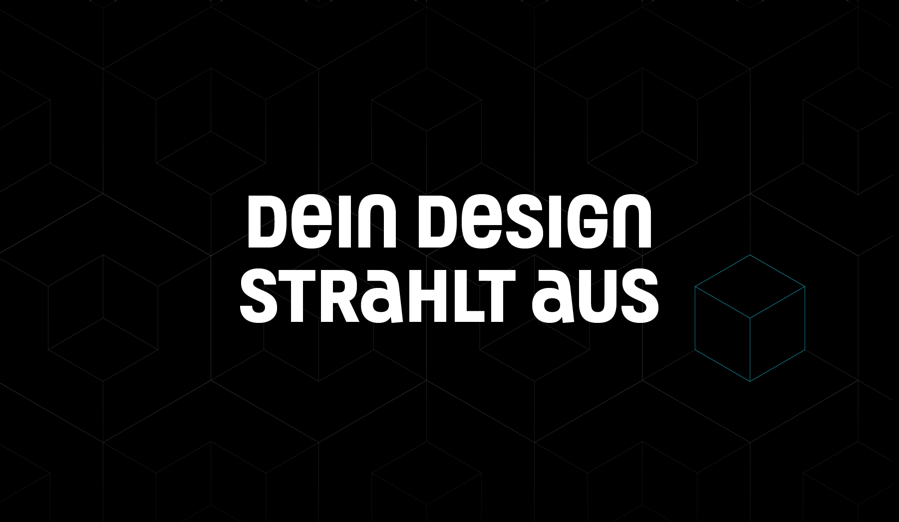 Junge kreative Frau vor dem Schriftzug: Auffällig Anders